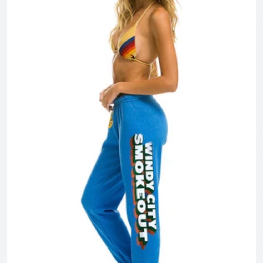 Aviator Nation WINDY CITY SMOKEOUT 2025 UNISEX SWEATPANTS - OCEAN